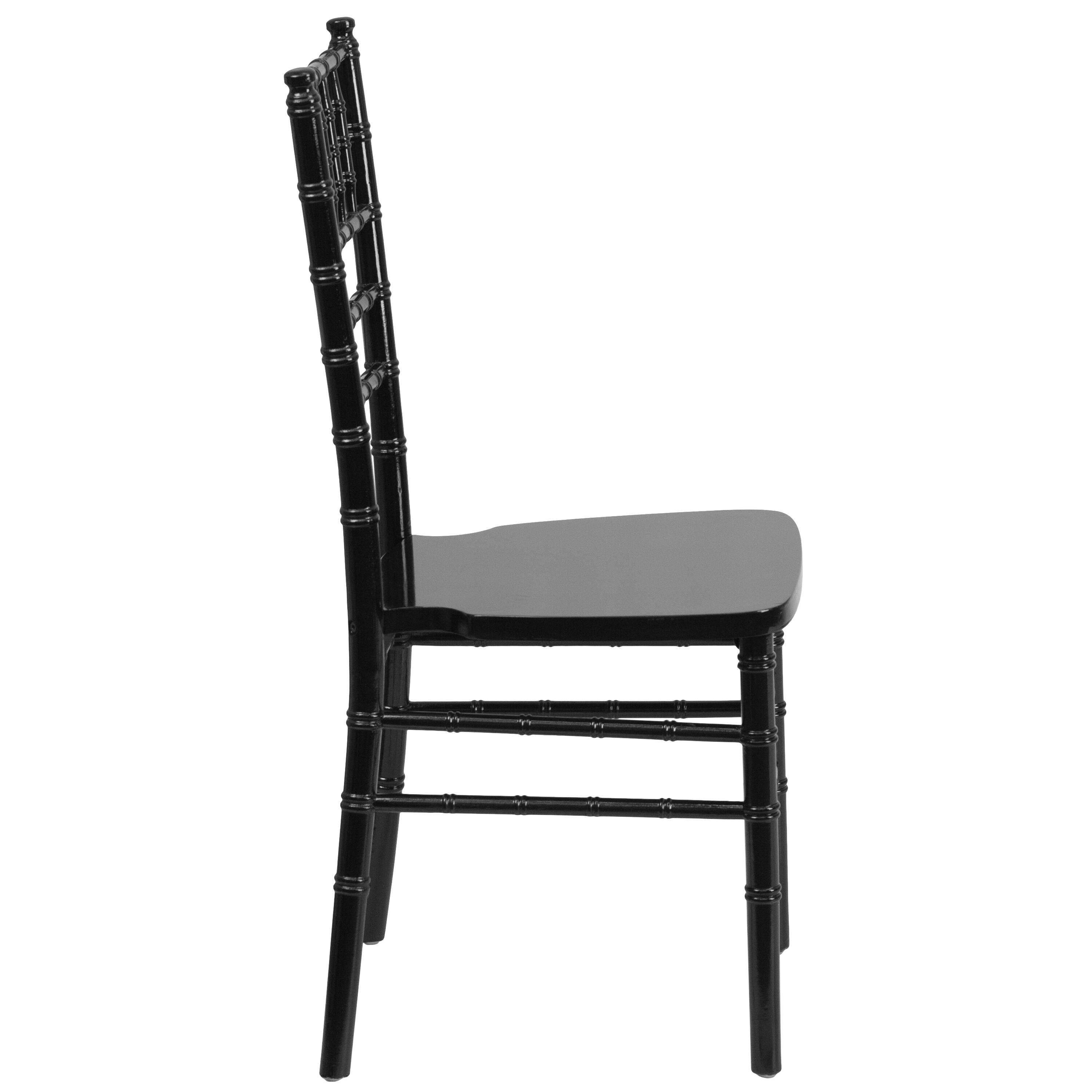 Alt View 6. Emma + Oliver - Wedding & Event Wood Chiavari Dining Chair - Black.
