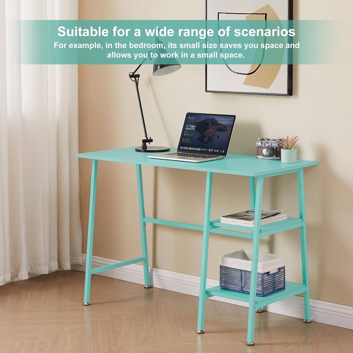 Zell Electronics 43 Inch Writing DeskWooden Study Table with