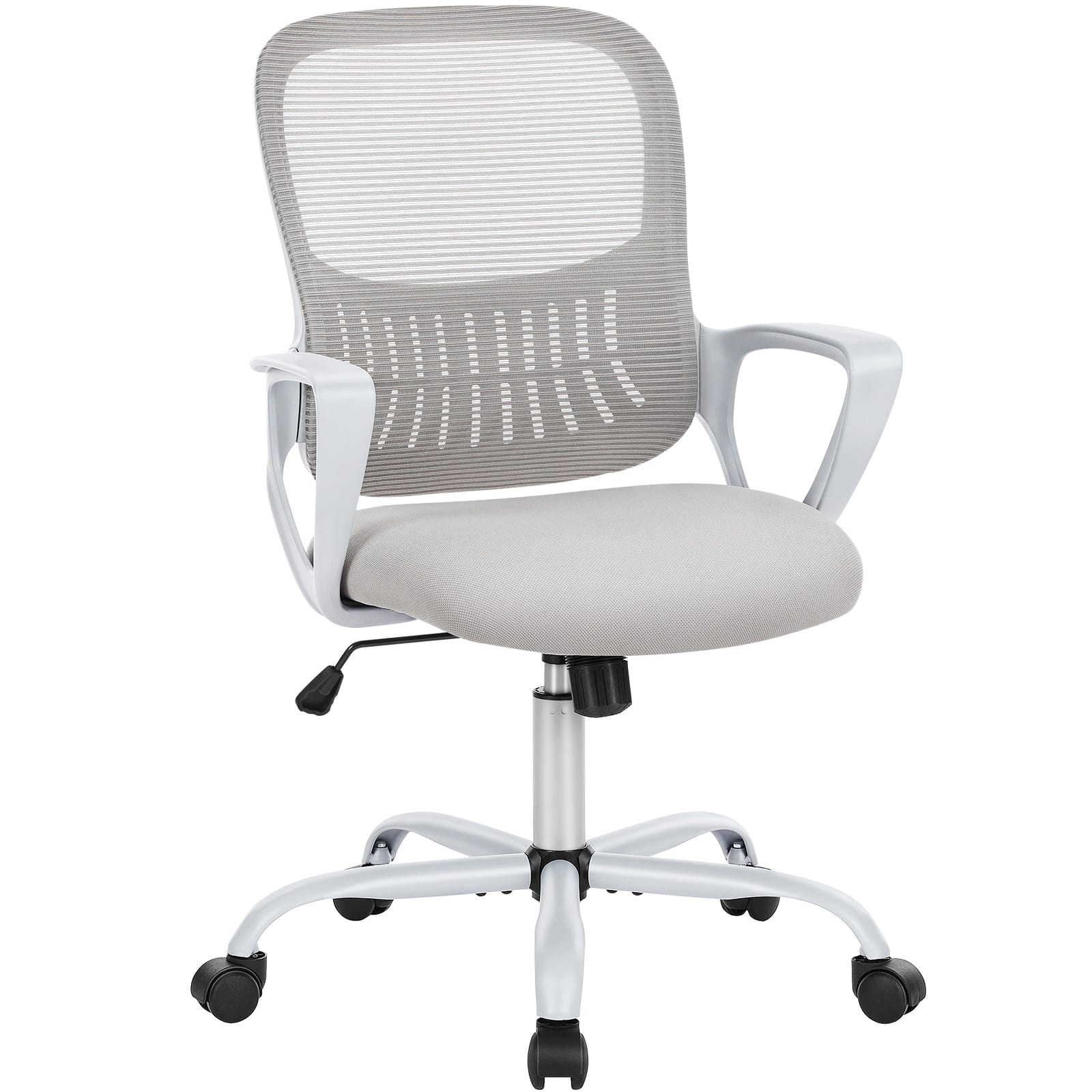 Front. Spaco - Spaco Counter Height Executive Office Chair, Ergonomic Adjustable Stool for Standing Desk Home Office - White.