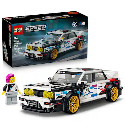 - LEGO SPEED CHAMPIONS
- 9+ 77263 BMW M3 (E30)
- 358 pcs/pzs
- Building Toy
- Jouet de construction
- Juguete
- Construye
- Construire
- Contnue Aguese
- 3 R d JA
- 40 M
- THE M E30