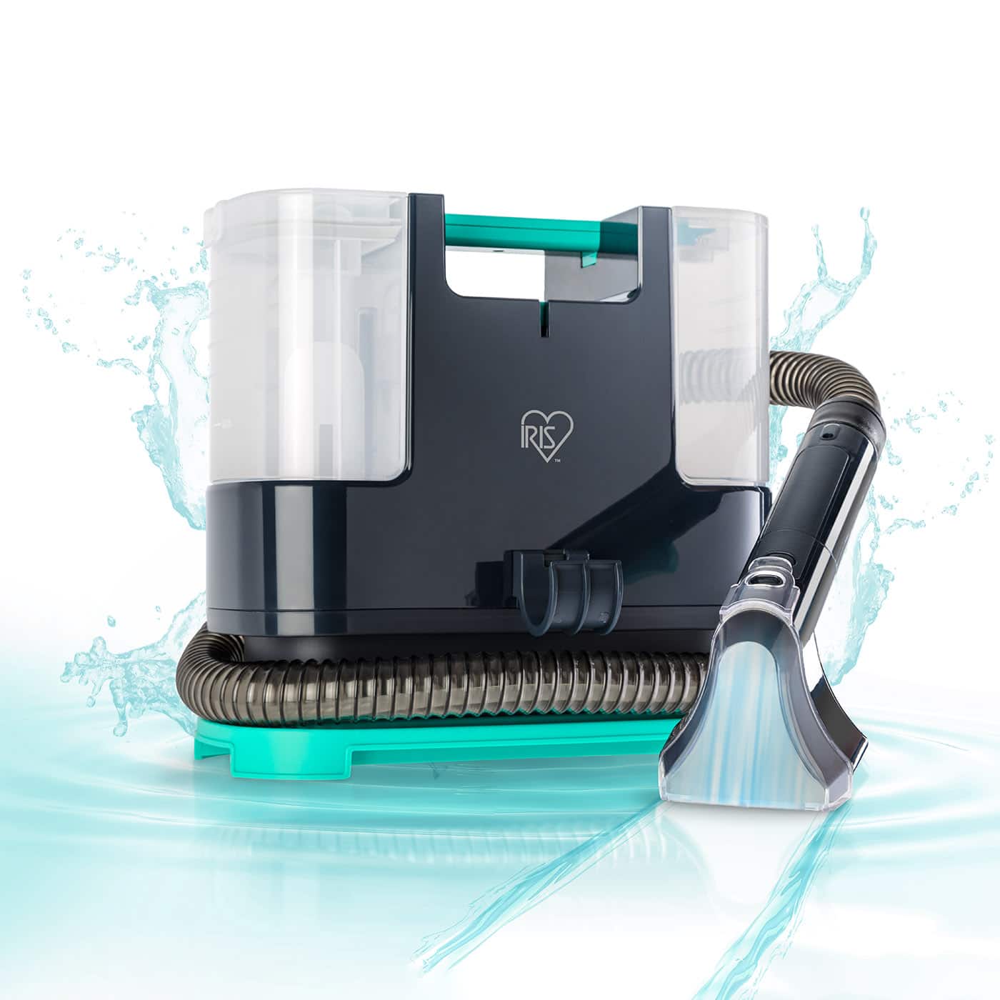 IRIS USA - IRIS Hydro-Clean Chemical-Free Spot Cleaner Machine for Low Pile Carpet, Upholstery Car Detailing, Lightweight, Compact