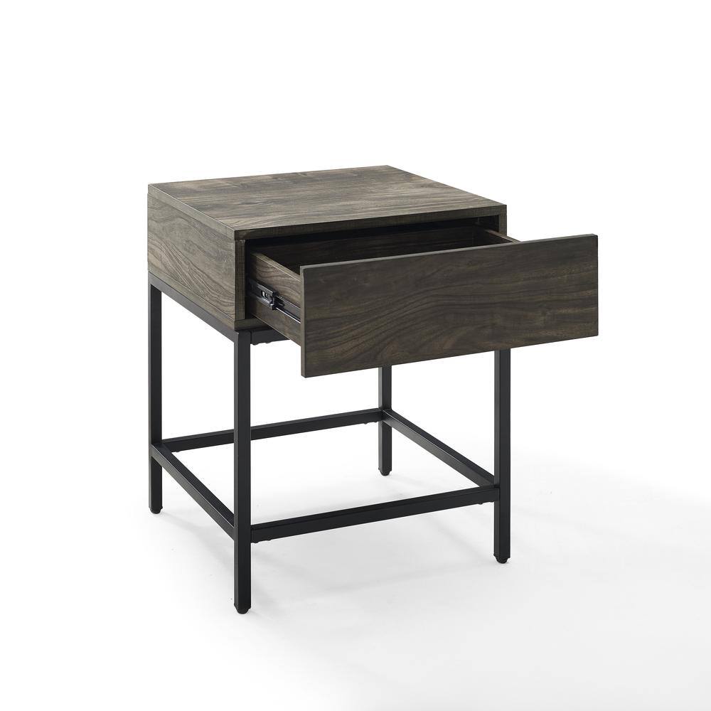 Alt View 3. Crosley Furniture - Jacobsen Side Table - Brown Ash.
