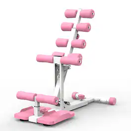 Anysun - Deep Squat Machine with Resistance Bands - Glute & Leg Trainer for Home Gym, Apartment & Office - Pink