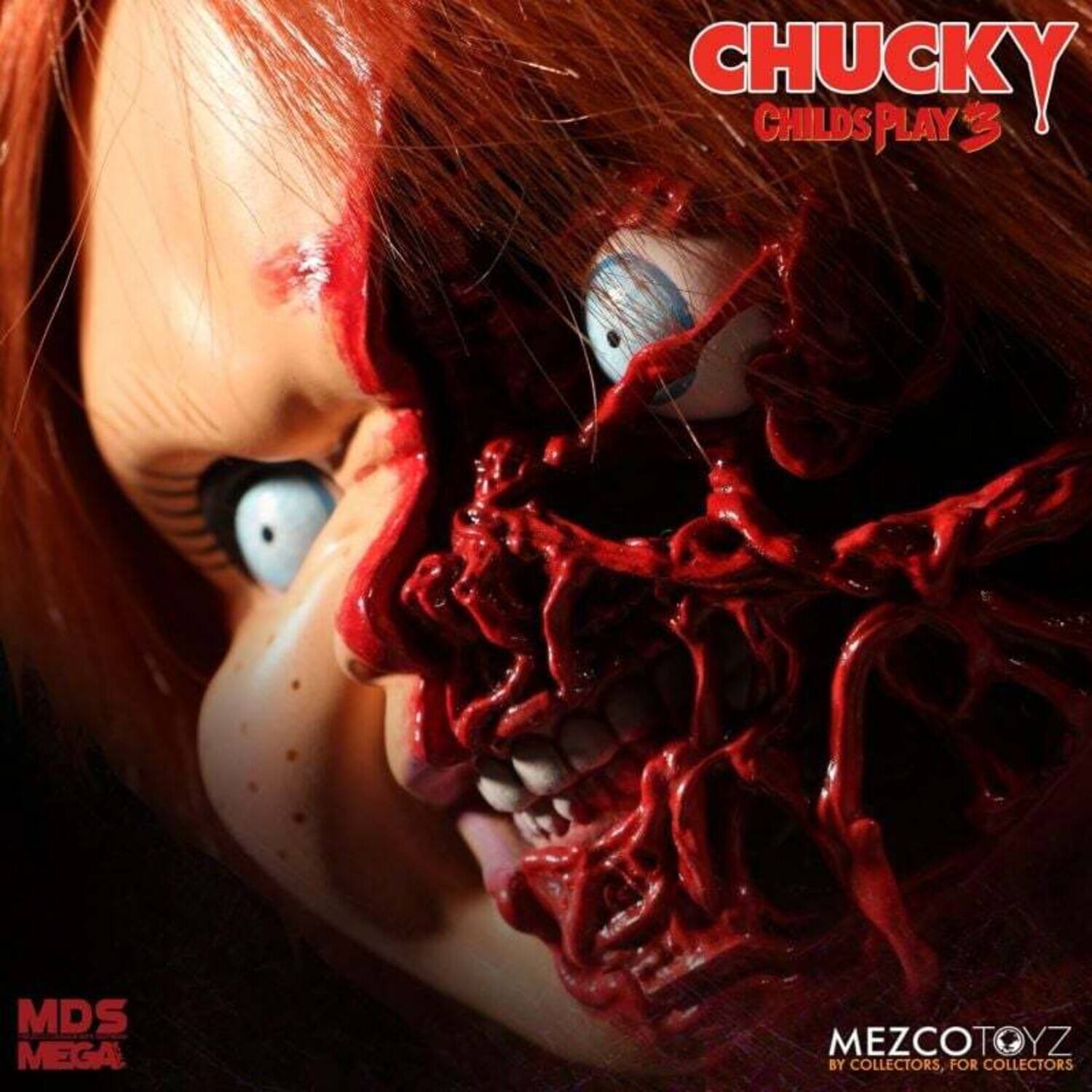 CHUCKY  
CHILD'S PLAY 3  

MDS MEGA  

MEZCOTOYZ  
BY COLLECTORS, FOR COLLECTORS