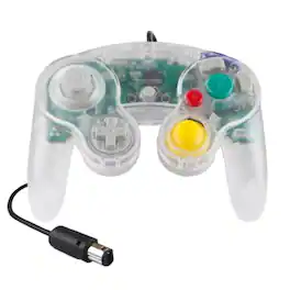 Stock Preferred - Wired NGC Controller Gamepad for Nintendo GameCube,Wii & Wii U Console - Clear
