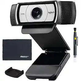 Logitech - C930e 1080p HD Webcam with H.264 Compression and External Privacy Shutter, AOM Bundle Kit