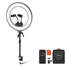 Neewer - 18" Edge-Lit Ring Light Kit - with Phone Holder & Ball Head for Desk Video & Streaming