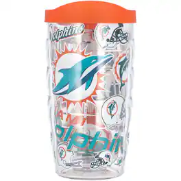 Tervis - Miami Dolphins 10oz. Allover Classic Wavy Tumbler - Multicolor