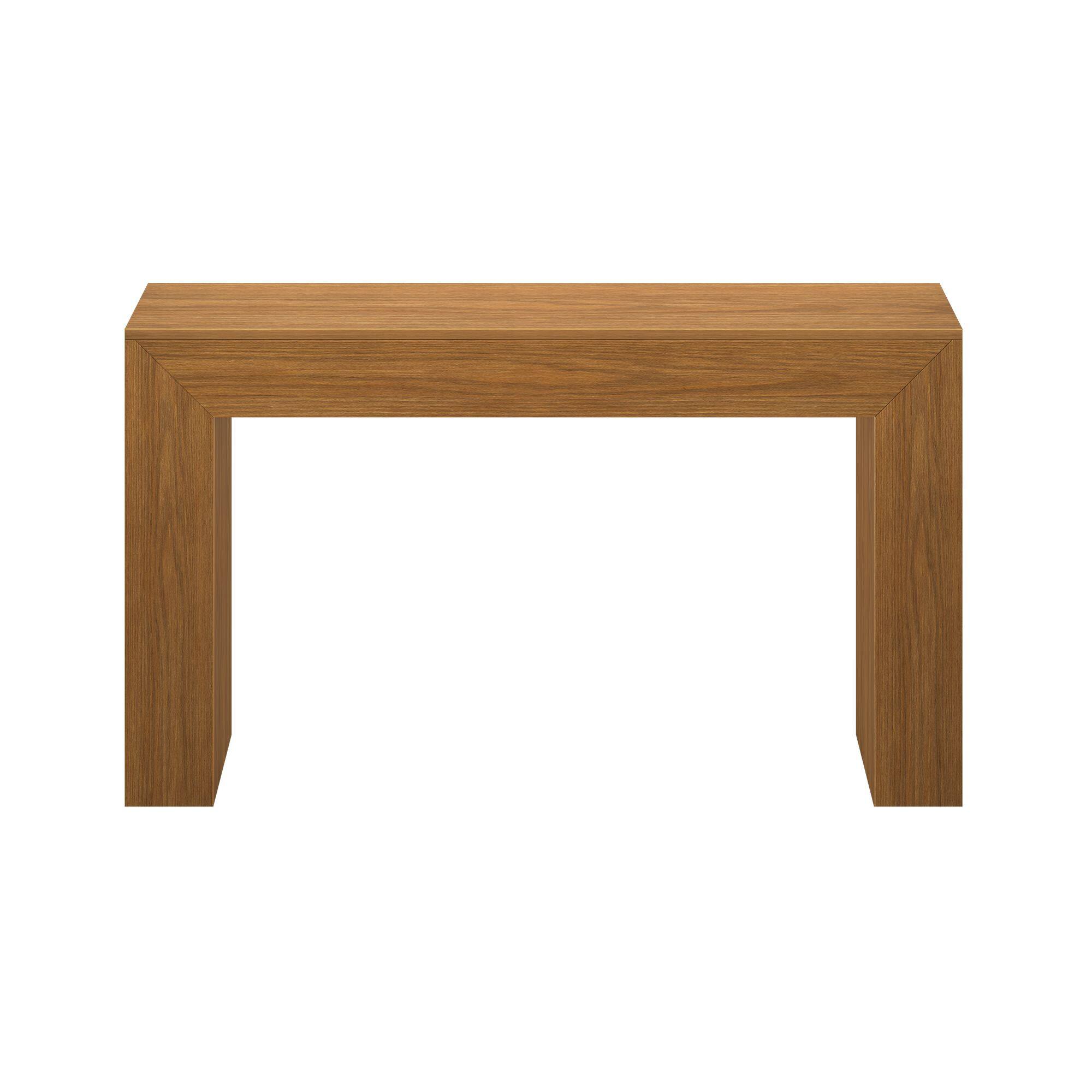 Alt View 3. Plank+Beam - Grande Console Table (56in / 1420mm), Pecan Wirebrush - Pecan Wirebrush.