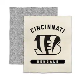 Logo Brands - Cincinnati Bengals 50- x 60- Luxe Dreams Throw Blanket - Oatmeal