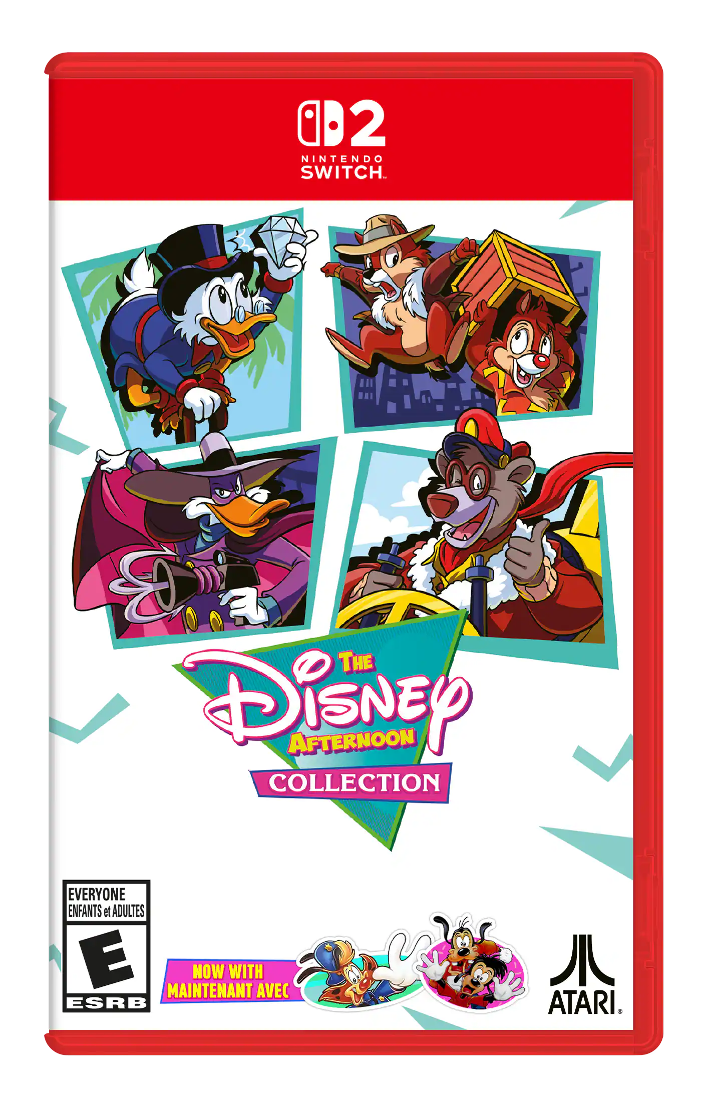 2 NINTENDO SWITCH THE Disney AFTERNOON COLLECTION EVERYONE ENFANTS et ADULTES E MAINTENANT NOW WITH AVEC ESRB ATARI. - E (Everyone)