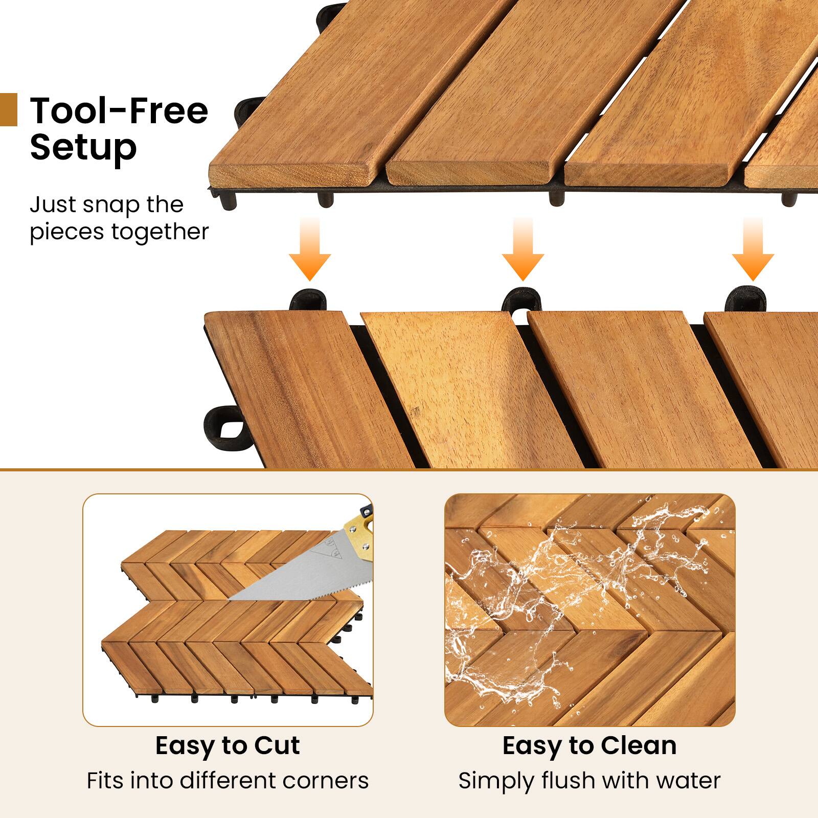 Tool-Free Setup  
Just snap the pieces together  

Easy to Cut  
Fits into different corners  

Easy to Clean  
Simply flush with water