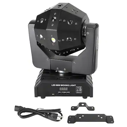 LED MINI MOVING LIGHT
MENU UP DOWN ENTER
(0.5m)
MIC