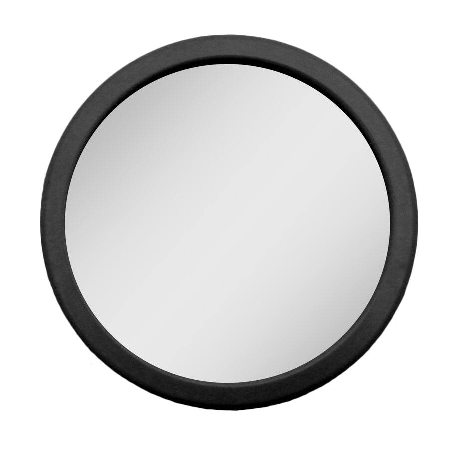 Front. Zadro - E-Z Grip Compact Mirror with 12X Magnification and 18 Suction Cups - Black.