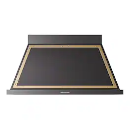 ILVE - 48 inches - Externally Vented - Wall Range Hood - Glossy Black