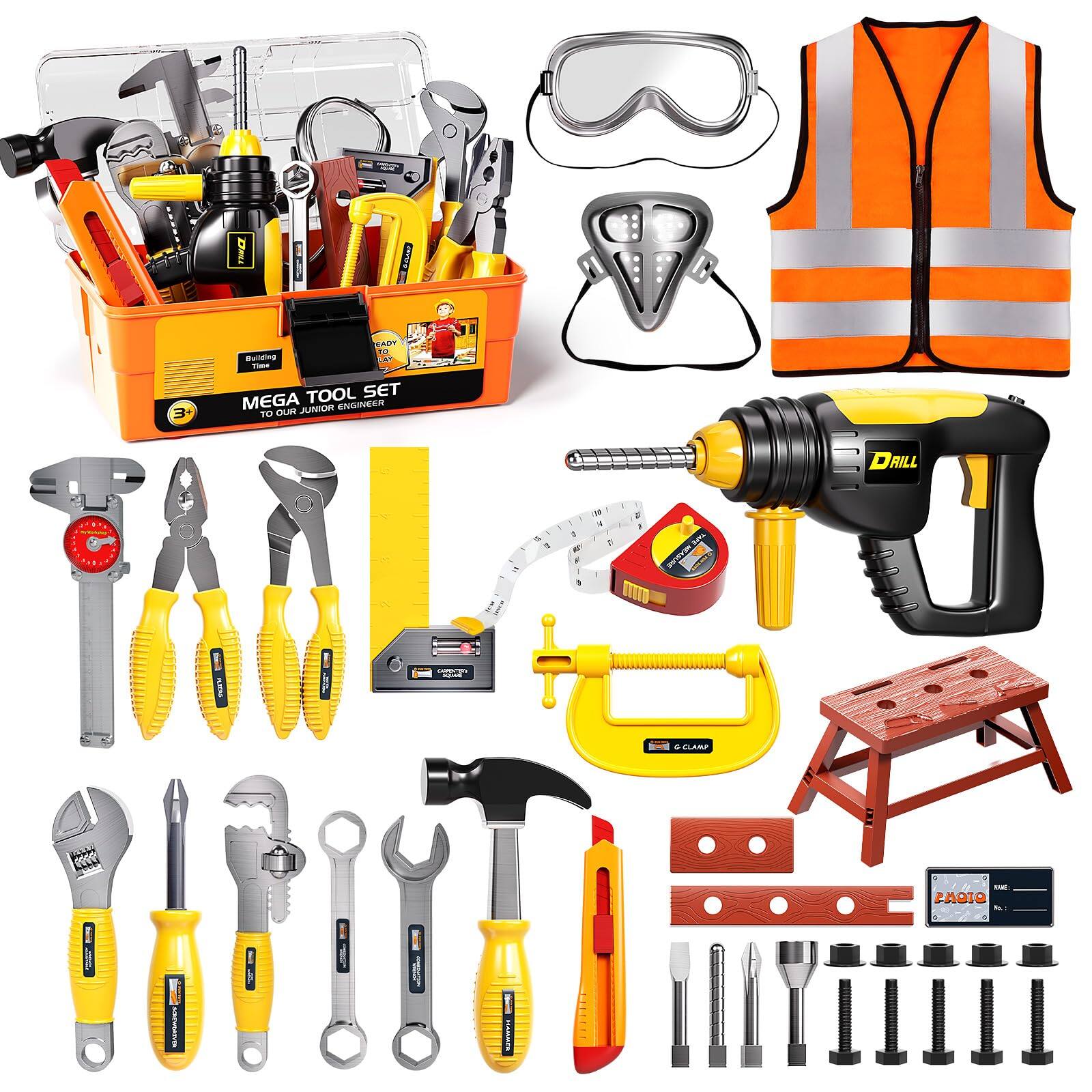 Sure, here is the corrected and grouped text from the image:

---

**MEGA TOOL SET TO OUR JUNIOR ENGINEER**

**Building a "Time"**

**DILL**

**C-CLAMP**

**PAQIO**

**AUTO**

**No. 1**

**No. 2**

**No. 3**

**No. 4**

**No. 5**

**No. 6**

**No. 7**

**No. 8**

**No. 9**

**No. 10**

**No. 11**

**No. 12**

**No. 13**

**No. 14**

**No. 15**

**No. 16**

**No. 17**

**No. 18**

**No. 19**

**No. 20**

**No. 21**

**No. 22**

**No. 23**

**No. 24**

**No. 25**

**No. 26**

**No. 27**

**No. 28**

**No. 29**

**No. 30**

**No.