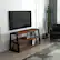 Angle. Simpli Home - Sawhorse Industrial 48 inch Wide Solid Wood and Metal TV Media Stand - Walnut.