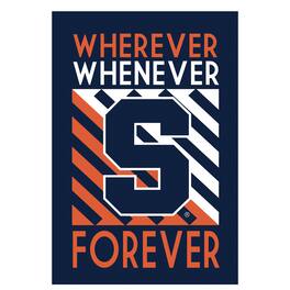 Evergreen Enterprises - Syracuse Orange 3' x 5' Forever Fan Double-Sided House Flag - Multicolor