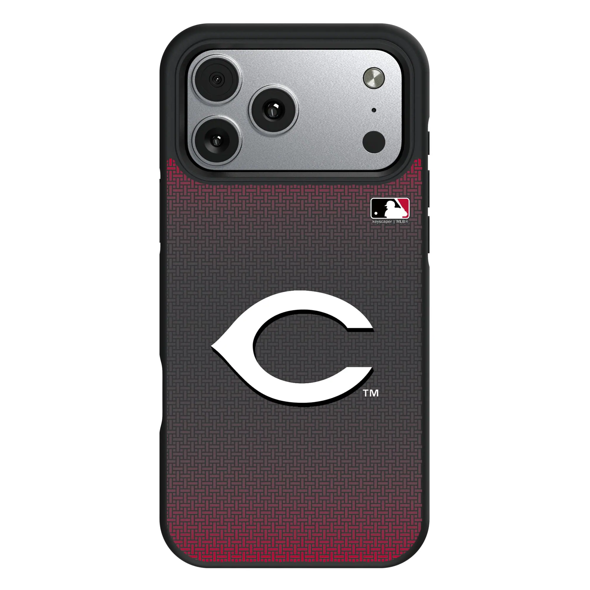Keyscaper - MLB - Cincinnati Reds Bump Case with 8.2ft Drop Protection - 13 Pro Max - Black