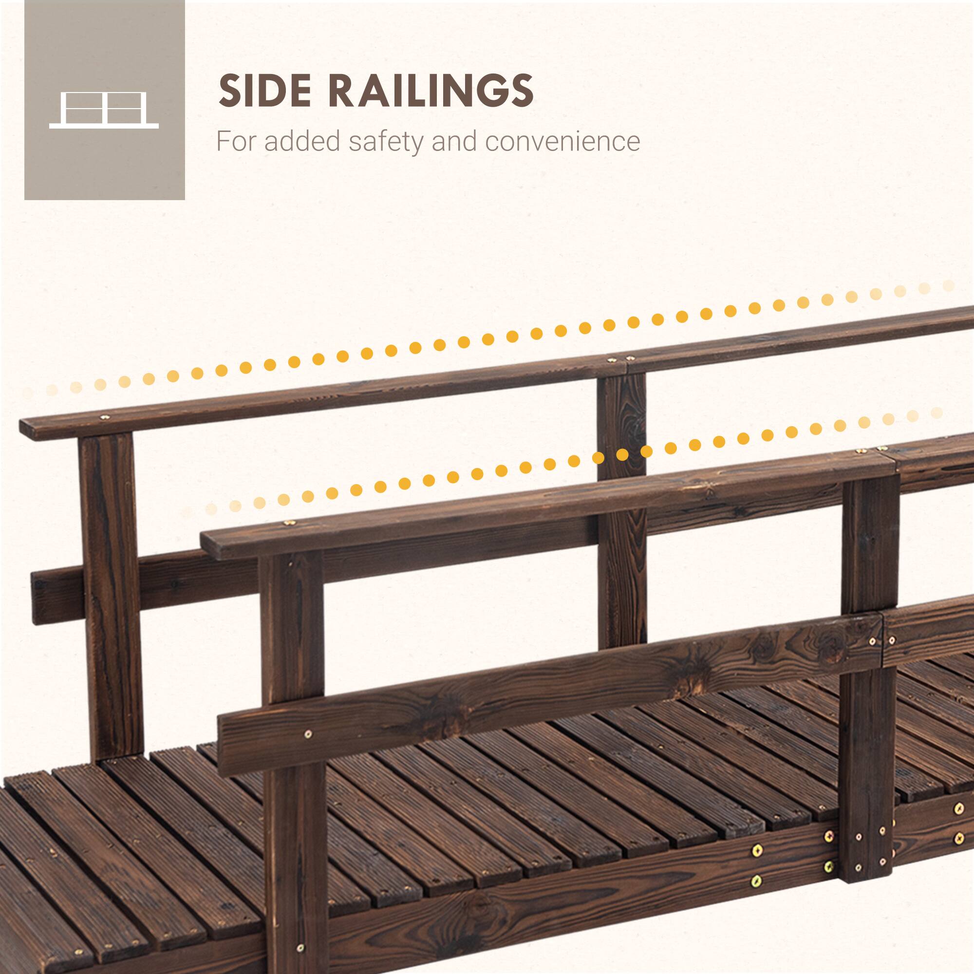 SIDE RAILINGS  
For added safety and convenience