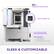 The text on the image is grouped and corrected as follows:
"Powered by NZXT CAM onboard RGB lighting. Digital debug LED. NZXT full-metal cover with matching PC RGB headers. 1 x NZXT RGB LED. 2 x 5V ARGB LED. 2 x NZXT 8-pin (RGB + PWM). Sleek & customizable."