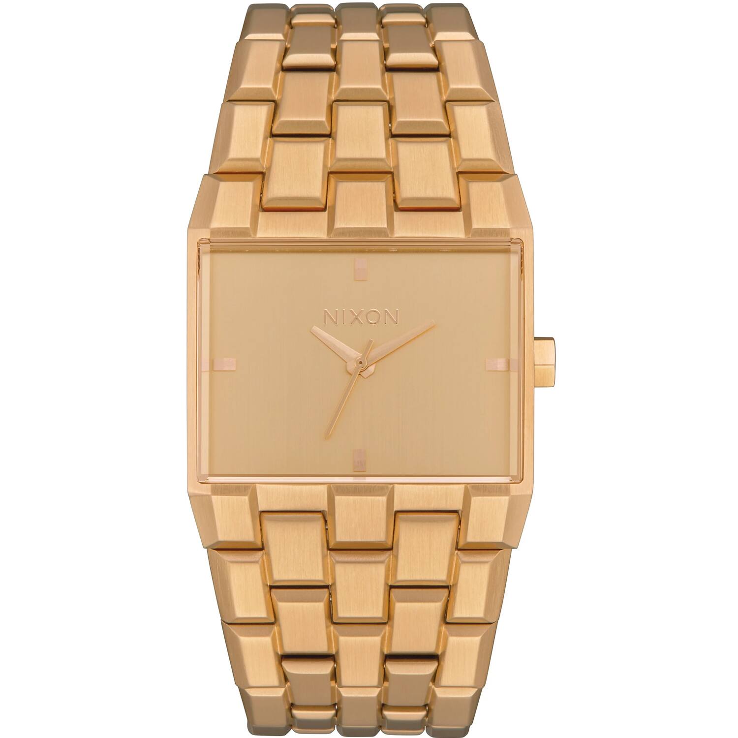 Front. NIXON - Nixon Women's Ticket Gold Dial Watch - A1262-502 - Gold.