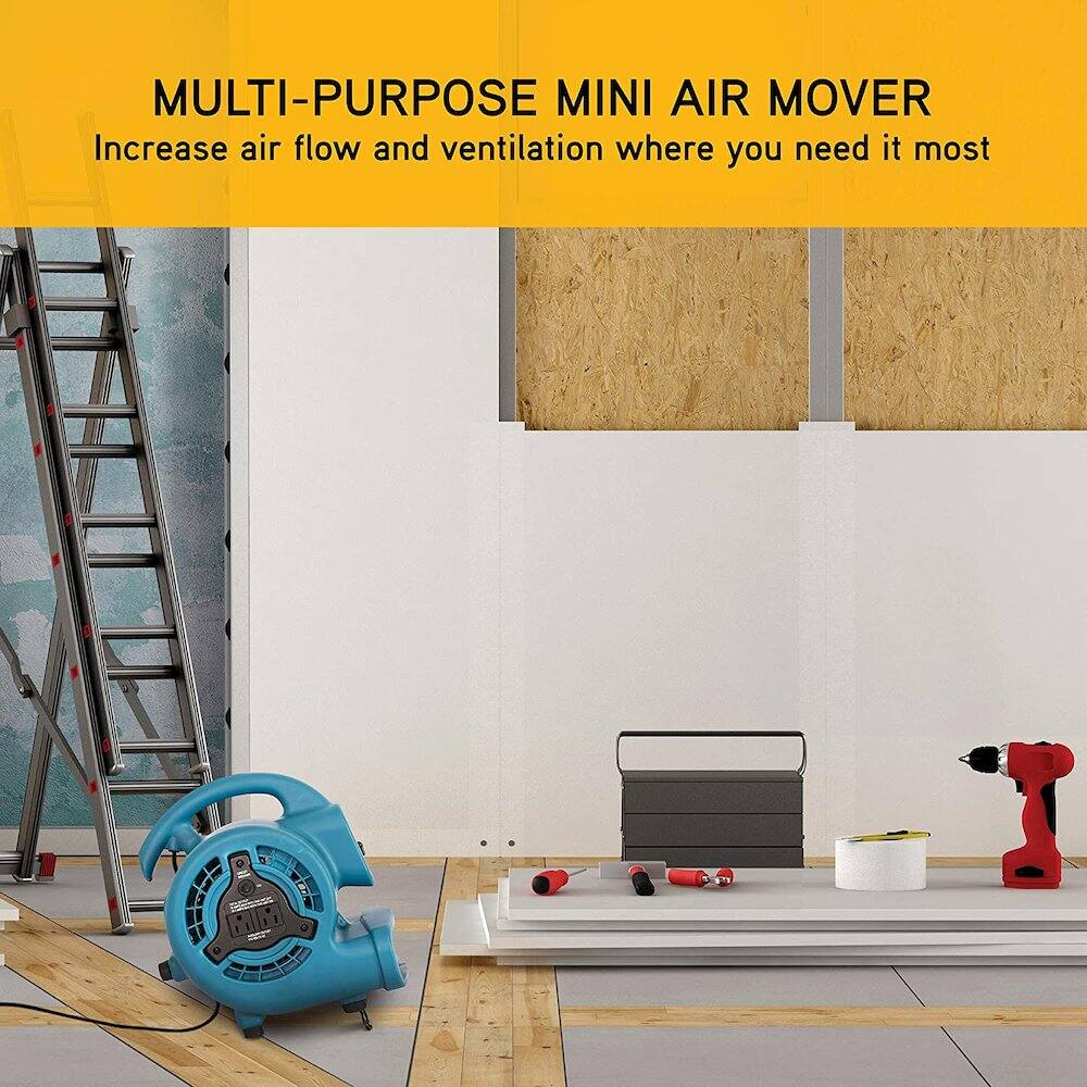 MULTI-PURPOSE MINI AIR MOVER  
Increase air flow and ventilation where you need it most