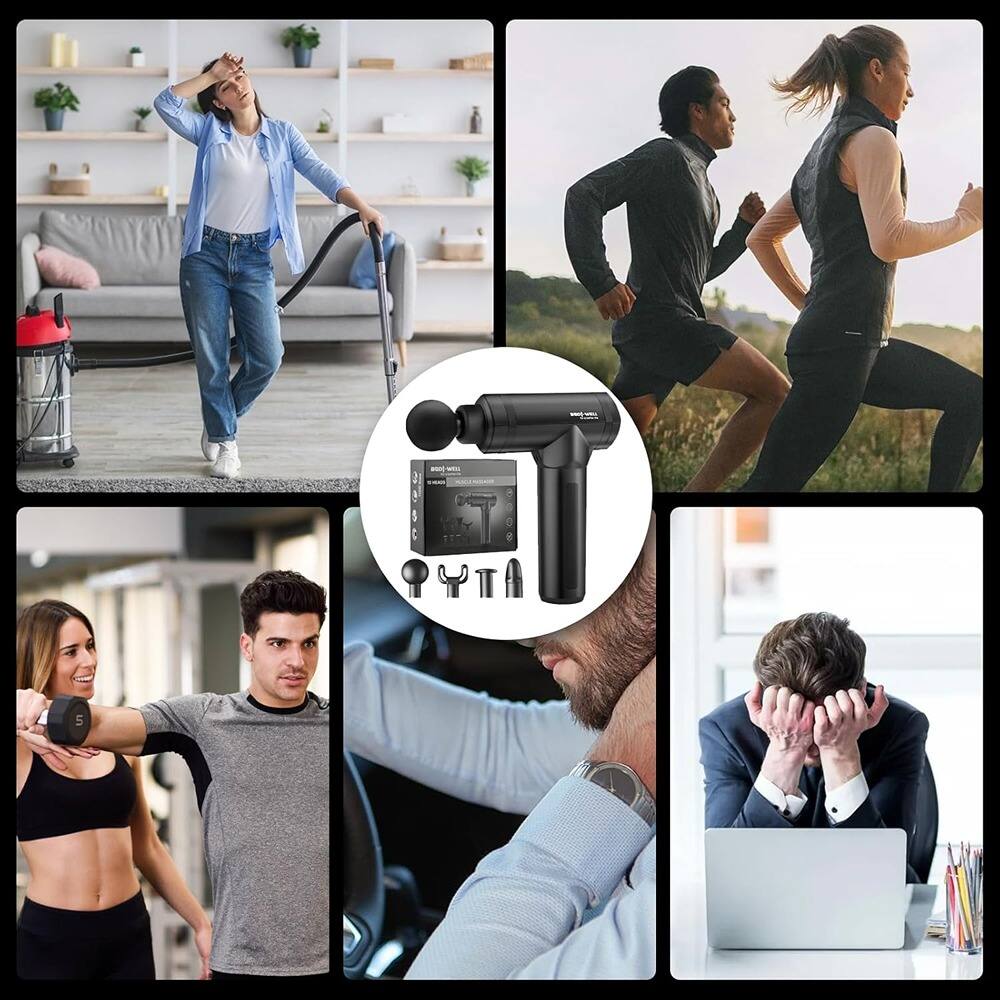 Alt View 3. Schertz - Deep Tissue Massage Gun – High Torque Motor, Portable, Full-Body.