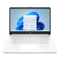 HP - 14" Laptop - Intel Celeron - 4GB Memory - 64GB eMMC - Snowflake White - Front_Zoom