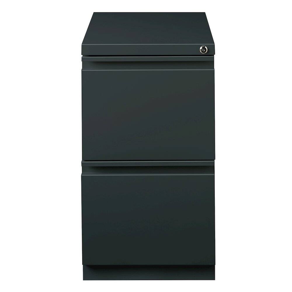 Alt View 2. Hirsh - Hirsh 20" Deep Mobile Pedestal File Cabinet 2 Drawer File-File, Charcoal - Gray.