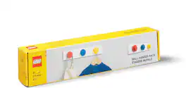 Room Copenhagen - LEGO Wall Hanger Rack, Red, Blue & Yellow - Collectibles - Multicolor