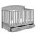 Front. Graco - Benton 5-in-1 Convertible Crib with Drawer - Pebble Gray.