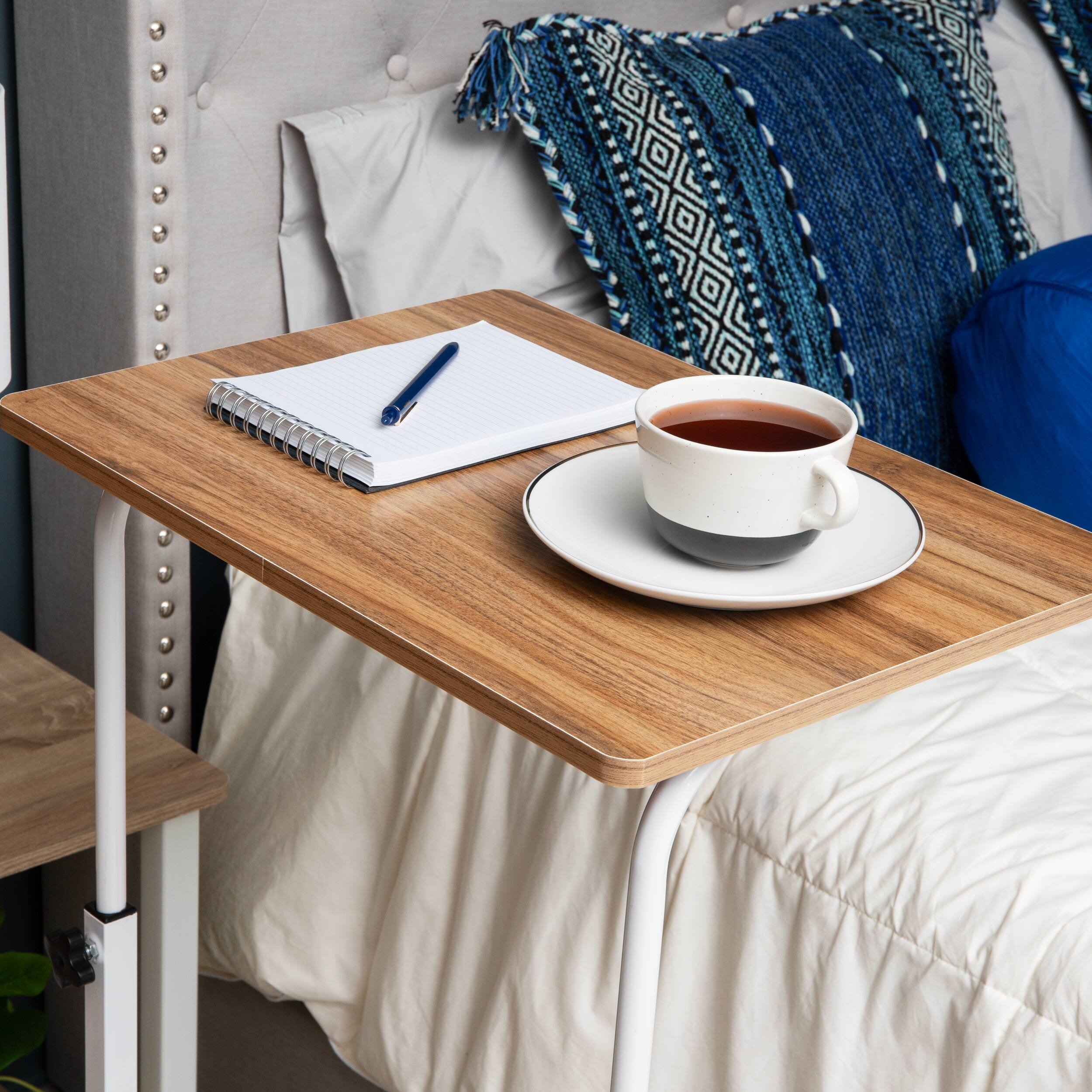 Alt View Zoom 14. Mind Reader - Standing Desk, Laptop Stand, Height Adjustable, Computer Table, Work Table, MDF, 21.75"L x 15.75"W x 33"H - Brown.