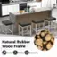 Natural Rubber Wood Frame Solid Stable Enduring