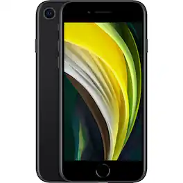 Apple - Refurbished Excellent - iPhone SE (2nd Gen) A2275 (Fully Unlocked) 64GB w/ Pre-Installed Tempered Glass - Black