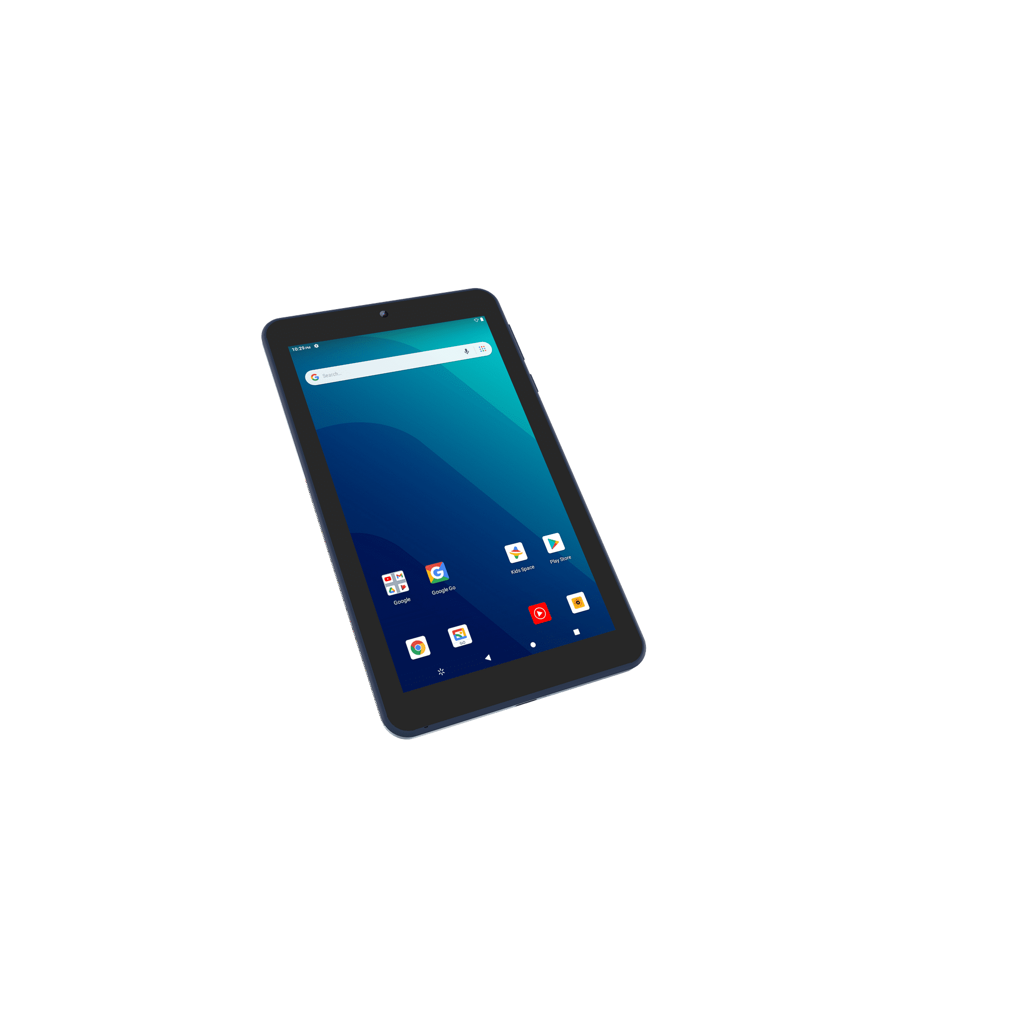 Alt View 2. Onn - Onn Tablet 7" (1024x600) 16GB 2GB Android 11 GO 2 Cameras BLACK - Black.