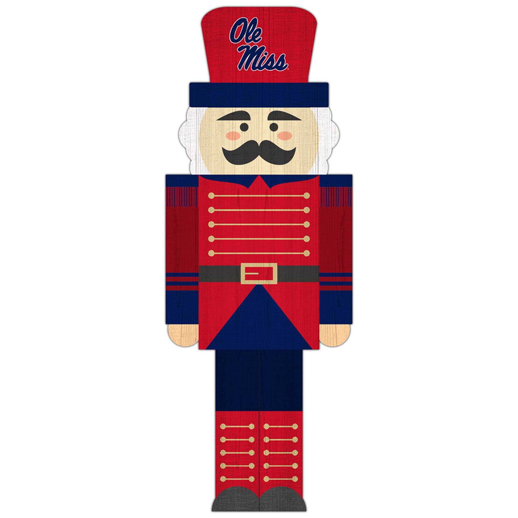 Ole Miss Rebels 31'' Nutcracker Leaner