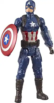 Front. Marvel - Avengers Marvel Endgame Titan Hero Series Captain America 12".