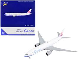 GeminiJets - Boeing 777F Commercial Aircraft China Airlines Cargo Stripes and Tail 1/400 Diecast Model Airplane - White with Purple