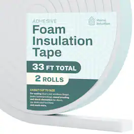 Home Intuition - Door Draft Stopper for Cold Air – Winter Insulation with Strong Adhesive, Weather Stripping Door Seal for Gaps & Bottom