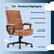 Serta Product Highlights: Quality Bonded Leather, Cushioned Back Support, Padded Armrests, Foam-Filled Seat Cushion, Adjustable Comfort, 360 Motion.