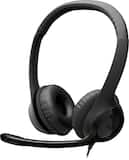 Logitech - H390 Wired USB-C On-Ear Stereo Headphones with Noise Canceling Microphone - Black