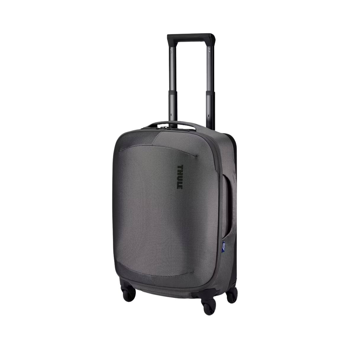 Front. Thule - Subterra 2 Carry-On Spinner Suitcase – Compact 22" Travel Luggage - Vetiver Gray.