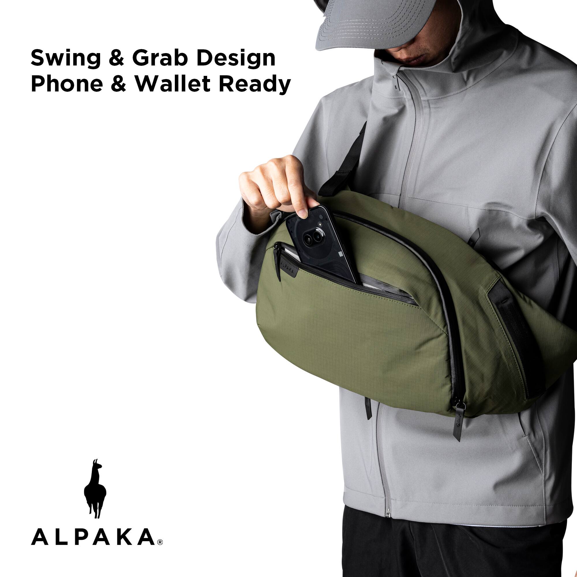 Swing & Grab Design  
Phone & Wallet Ready  

ALPAKA®