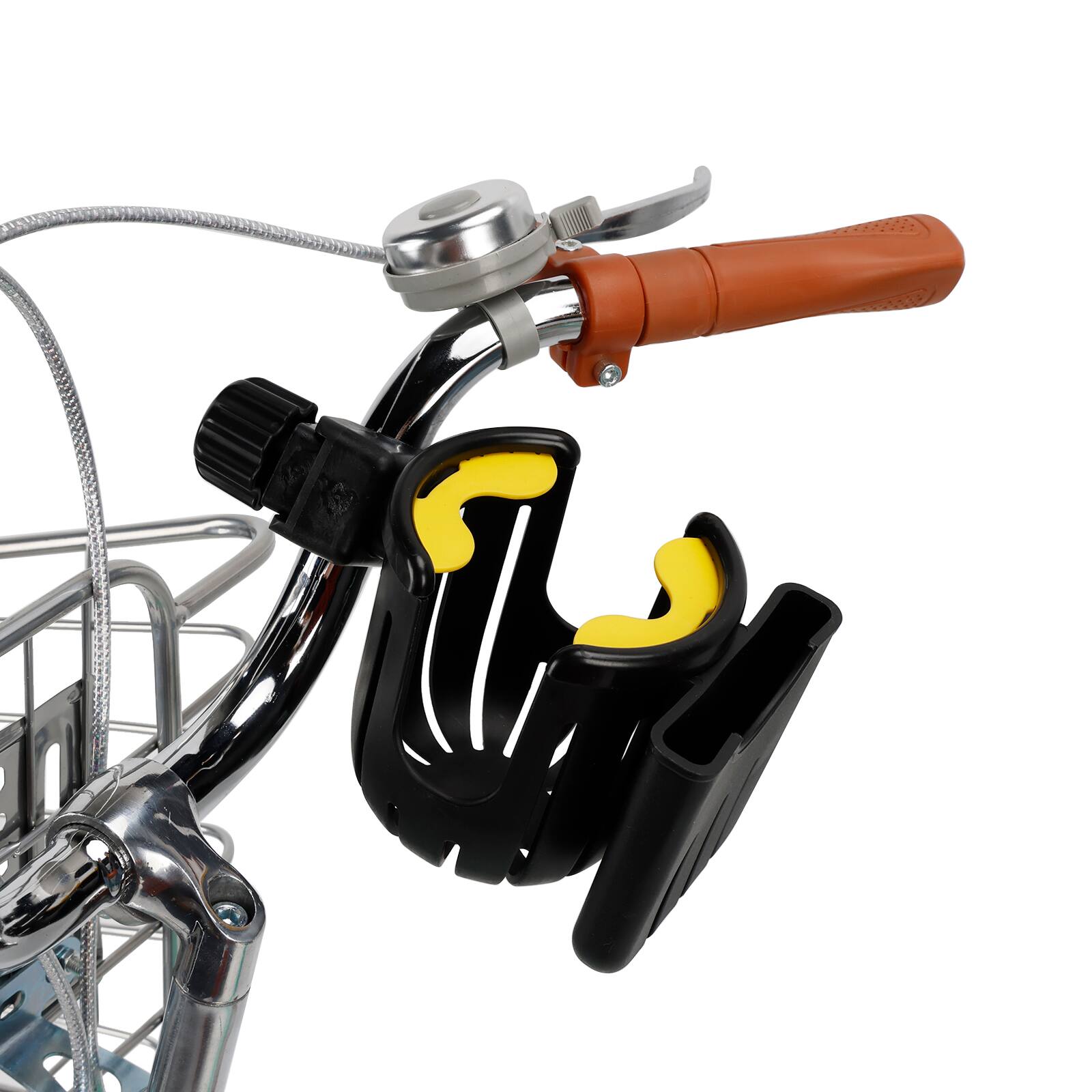 Alt View 8. Topteng - 24" Beach Cruiser Bike for Men/Women with Cup Holder, High Carbon Steel Frame, Dual Brakes, Rear Rack and Basket, Green - Green.