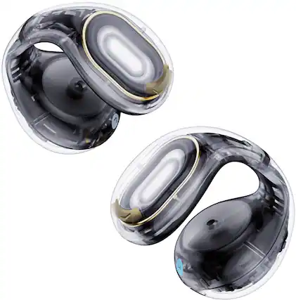 Front. Soundcore - by Anker C30i True Wireless Open Ear Headphones - Black.
