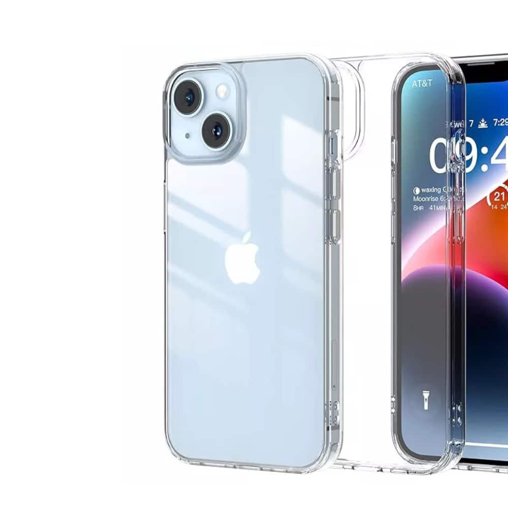 Qixxronics - Phone Cover for iPhone 14 Plus Case Shockproof Phone Case for iPhone 14 Plus - Clear