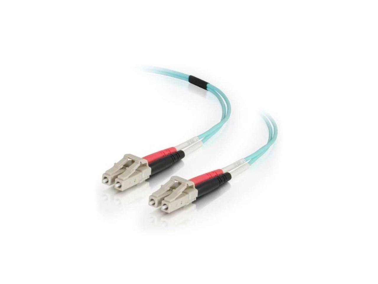Alt View 1. Cables to Go - C2G 25m LC-LC 50/125 OM4 Duplex Multimode PVC Fiber Optic Cable - Aqua.