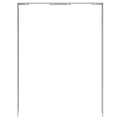Front. Miele - Miele KFK6001 Decor Frame Set for Side-by-Side 30" MasterCool Refrigeration models KFMC 3836 L/R and KFMC 3632 L/R - Stainless Steel.