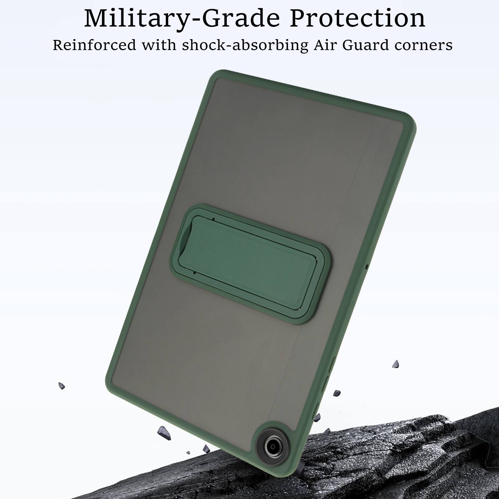 Military-Grade Protection  
Reinforced with shock-absorbing Air Guard corners